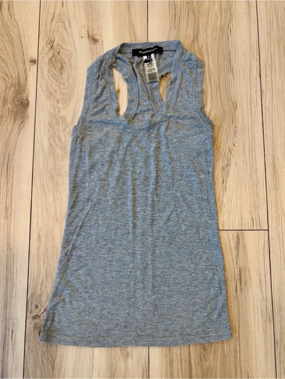 Women's Gray Racerback Tank Top